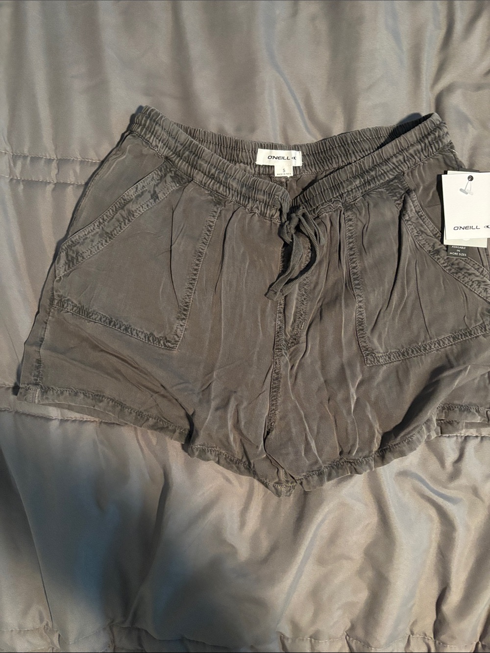 O'Neill Gray Drawstring Women’s Shorts